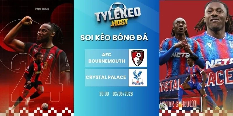 soi kèo nhà cái AFC Bournemouth vs Crystal Palace - NHA, 03/05/2026