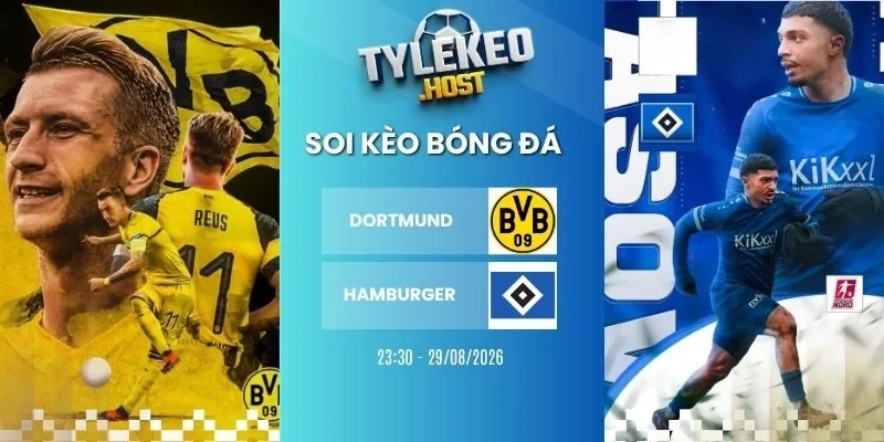 Tỷ lệ kèo Dortmund vs Hamburger - Bundesliga, 29/08/2026